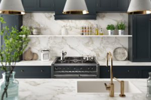 Residential interior of modern kitchen