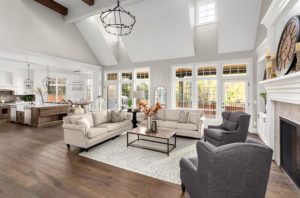 decorated living space