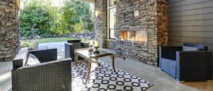 designed covered patio