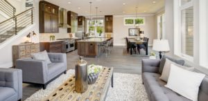 Luxurious new construction with open plan interior