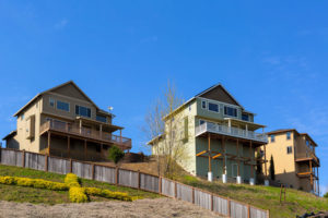 Homes on Stilts along Hillside Lots