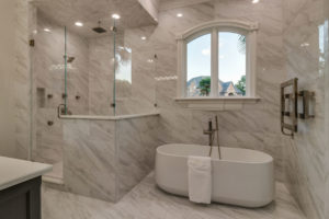 white marble bathroom