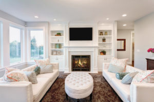 den with fireplace