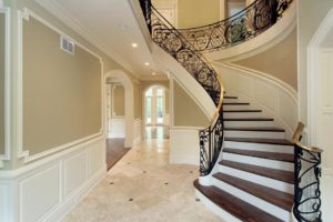 foyer with large staircase