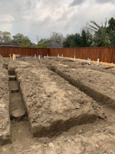 dirt trenches