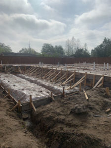 foundation of new home construction