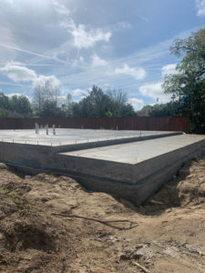 fresh concrete