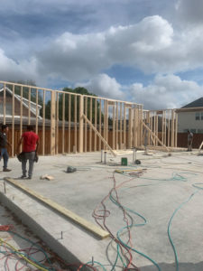 house structure being built