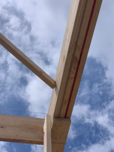 closeup of wood for house