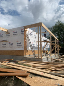 a new home under construction