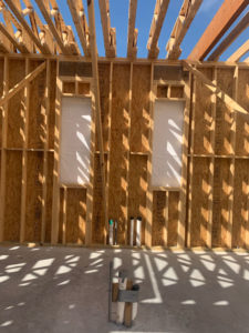 inside of house under construction