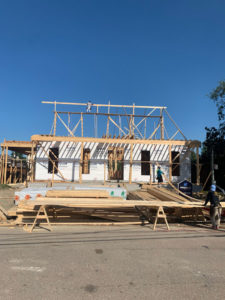 street view of new house being built
