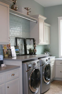 decorated laundry room