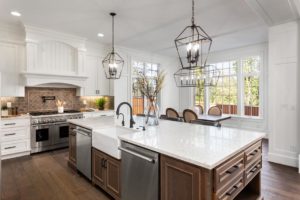 kitchen and dining room
