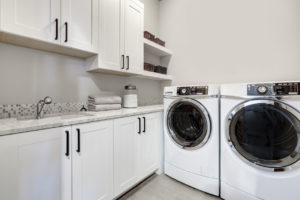 clean laundry room
