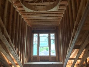 inside of home under construction